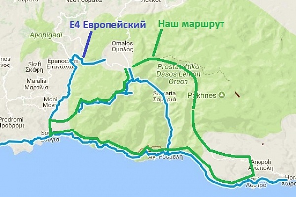Кольцевой маршрут по Белым горам (Лефко-Ори)